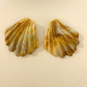 ASOS statement seashell earrings